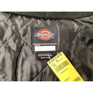 Kids Dickies Flannel Lined Hooded Shirt Jacket Red Black Plaid Size M